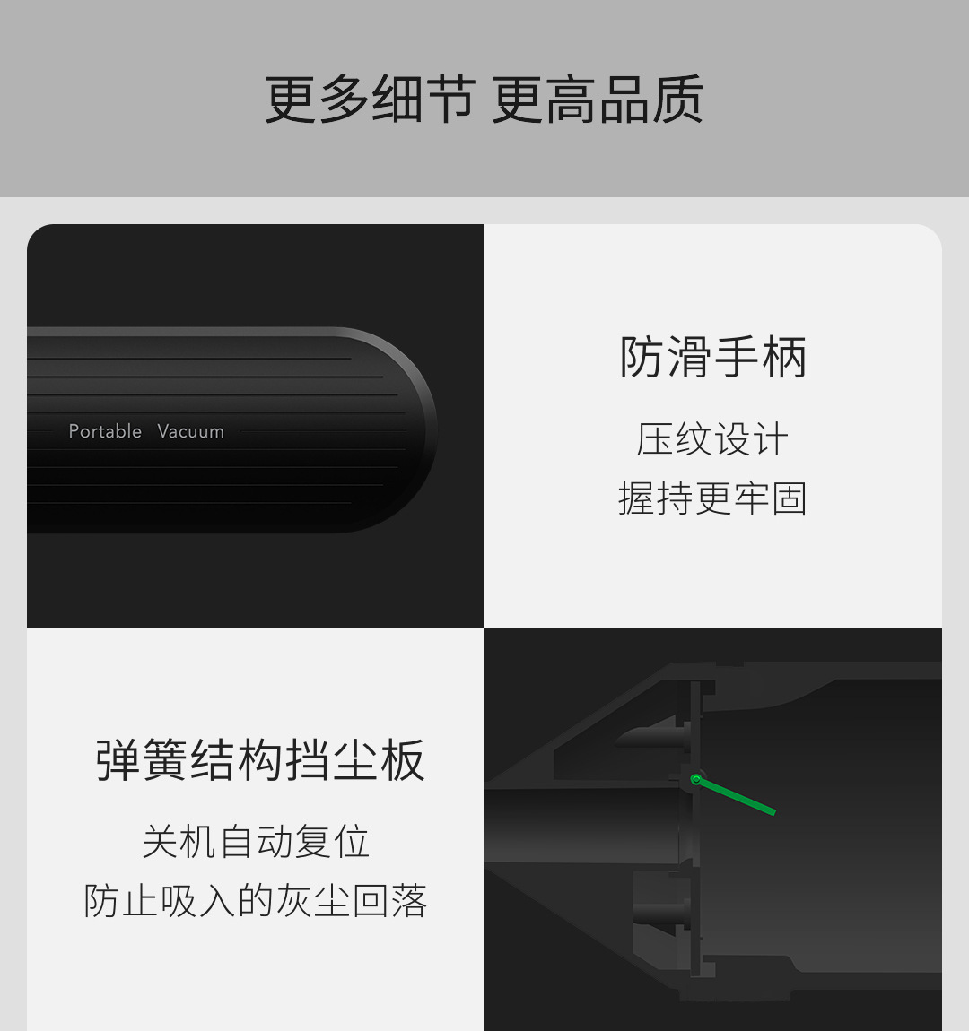Mijiaqing Wireless Portable Vacuum Cleaner Vehicle-Mounted Home Use Car Handheld Small a Suction Machine Large Suction