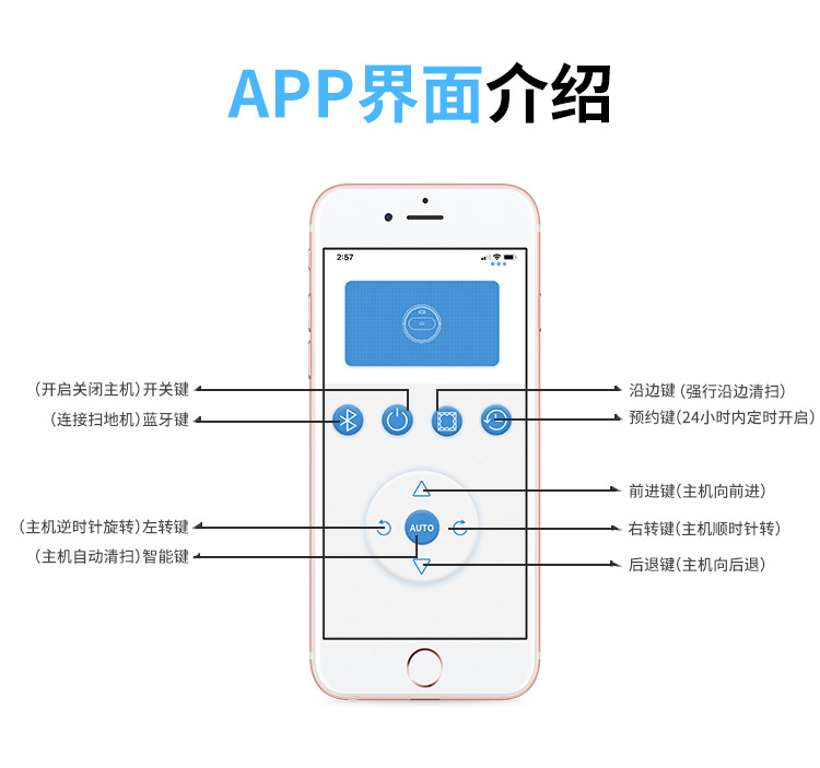 Intelligent Cleaning Robot Household Charging Vacuum Cleaner Three-in-One Sweeping Robot Home Appliance 