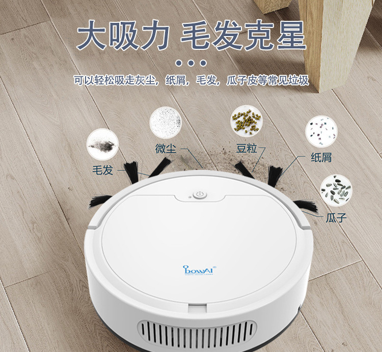 Intelligent Cleaning Robot Household Charging Vacuum Cleaner Three-in-One Sweeping Robot Home Appliance 