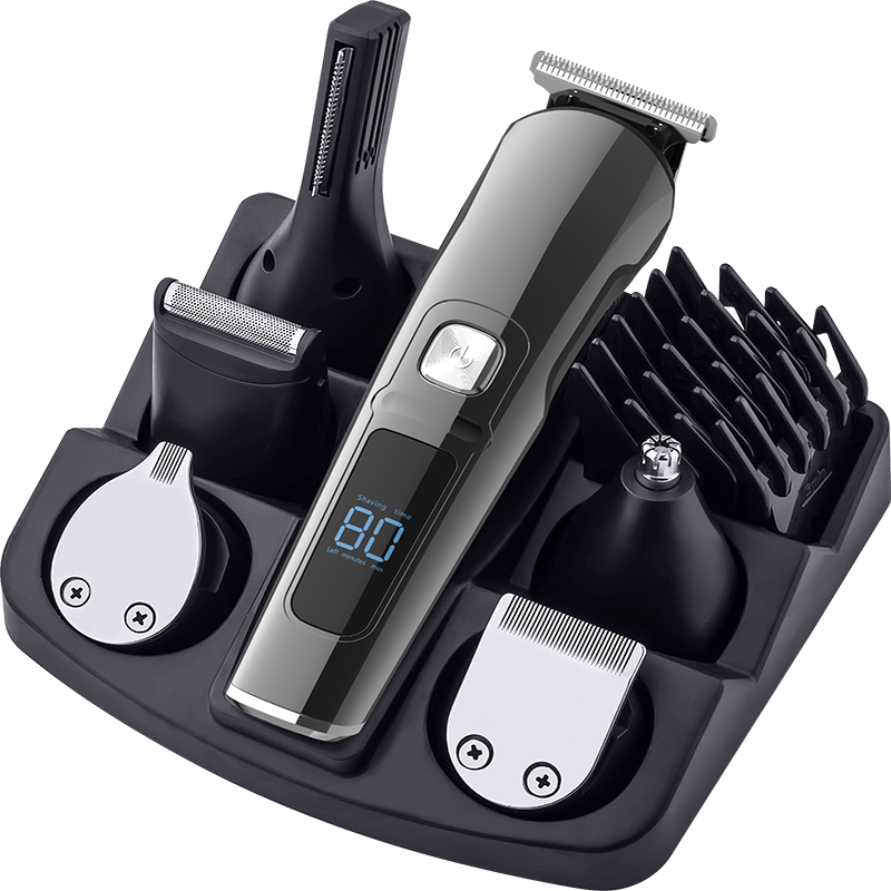 Komex multifunction 6 in 1 grooming kit IPX6 hair trimmer USB rechargeable electric hair clipper