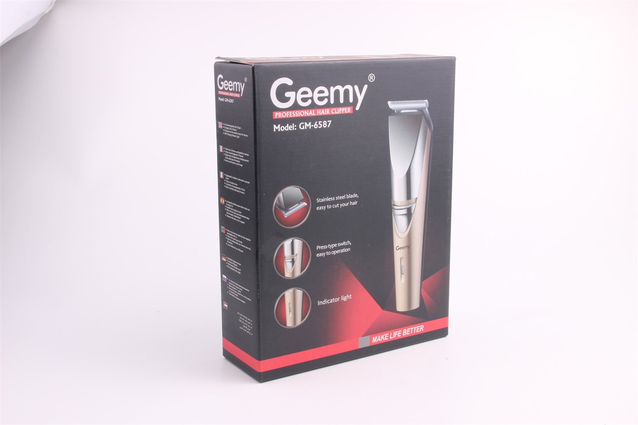 Geemy6587 adult electric hair clipper razor high power noiseless hair trimmer