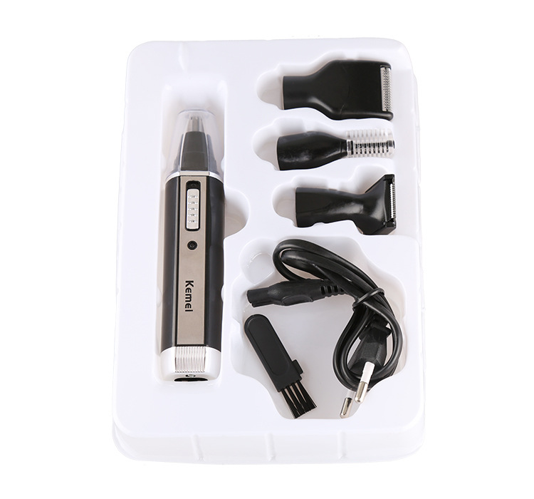 Electric Nose Hair Trimmer Wholesale 4 in 1 Rechargeable Nose Hair Trimmer KM-6630