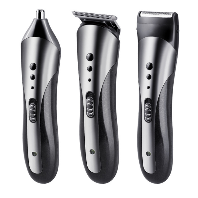 Foreign Trade Export Maldives Small Household Appliances Hair Clipper Barber Kit Shaver Nose Hair Trimmer Three-in-One