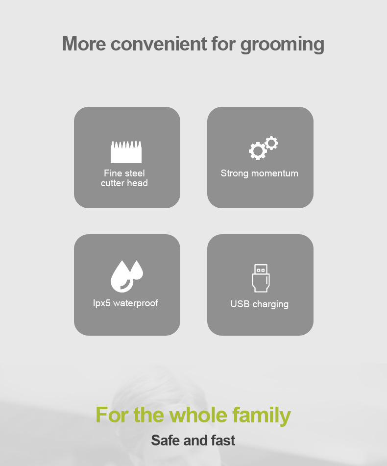 DSP DSP Five-in-One Multifunctional Household Hair Clipper Suit Electric Shaver Nose Hair Trimmer Electric Clipper