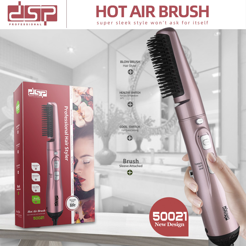 DSP DSP 2-in-1 Household Multi-Function Hot Air Straight Comb Electric Hair Drier Comb Set