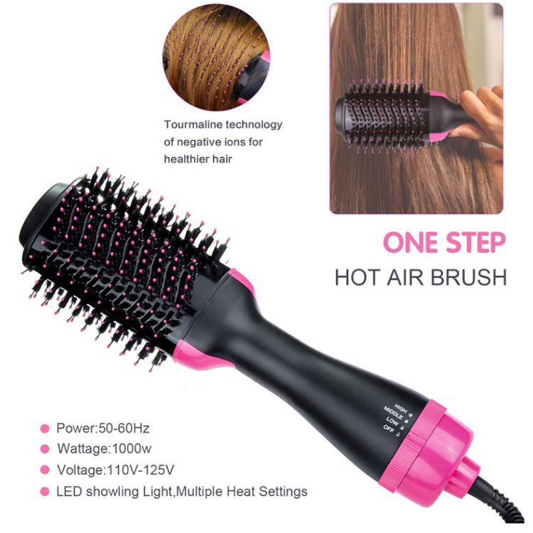WarmAir Comb TwoinOne Negative Ion Hair Curler Hairdressing Straight Hair Comb Electric Hair Drier Comb DualUse