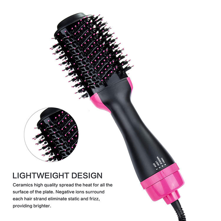 WarmAir Comb TwoinOne Negative Ion Hair Curler Hairdressing Straight Hair Comb Electric Hair Drier Comb DualUse