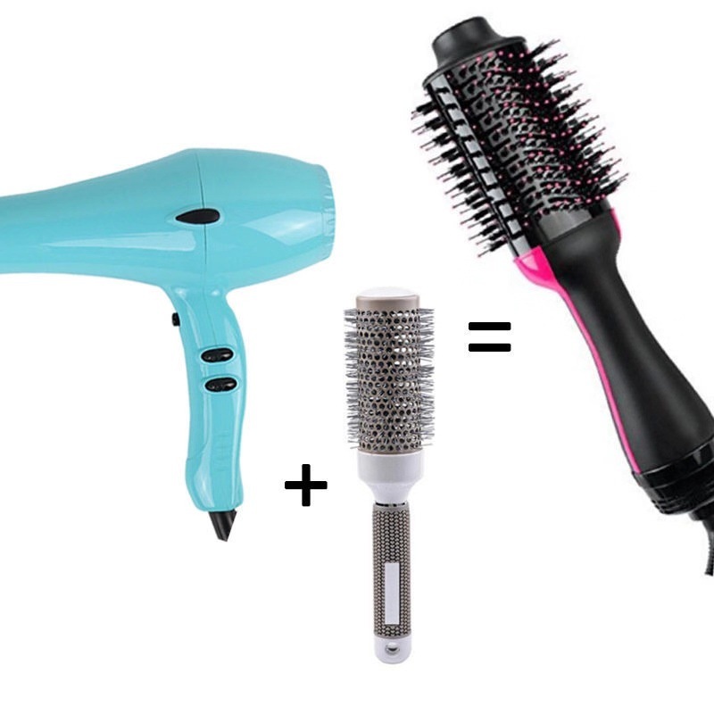 Hot Hot Air Comb 2in1 Multifunctional Anion Wind Comb Hair Curler Straight Hair Roll Brush Electric Hair Drier Comb