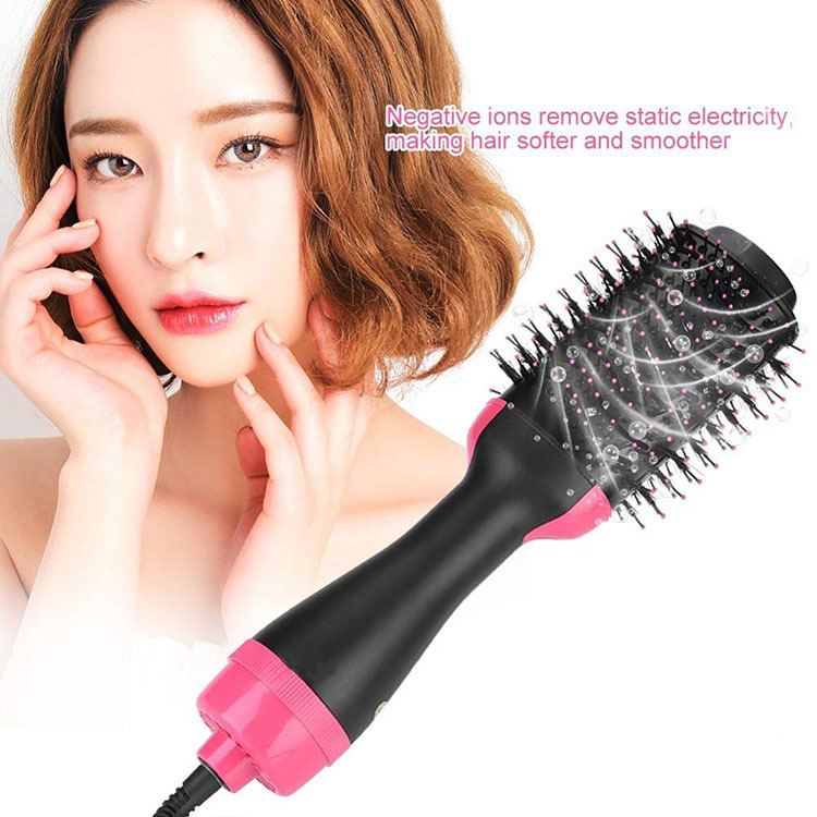 Hot Hot Air Comb 2in1 Multifunctional Anion Wind Comb Hair Curler Straight Hair Roll Brush Electric Hair Drier Comb
