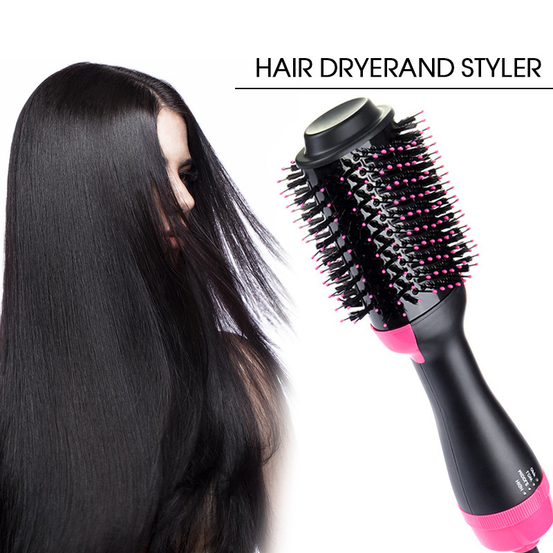 Hot Hot Air Comb 2in1 Multifunctional Anion Wind Comb Hair Curler Straight Hair Roll Brush Electric Hair Drier Comb