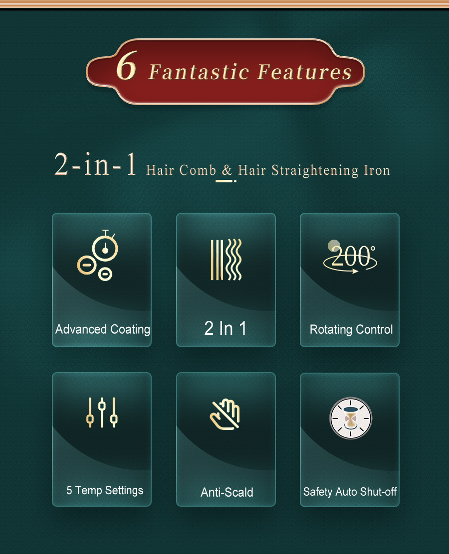 Dual-Use Curly Hair Exclusive for Cross-Border Straight Comb Ceramic Electric Negative Ion Hair Drier