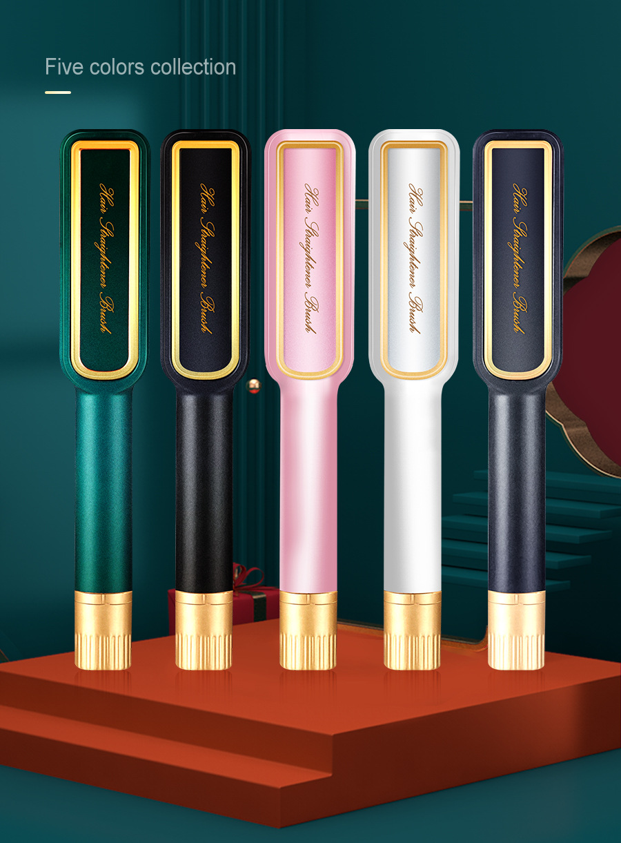 Dual-Use Curly Hair Exclusive for Cross-Border Straight Comb Ceramic Electric Negative Ion Hair Drier
