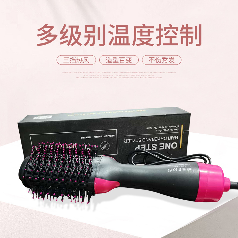 2020 Multifunctional Warm-Air Comb 2-in-1 Anion Hair Fluffy Hair Curler Straight Comb Electric Hair Drier Comb Spot
