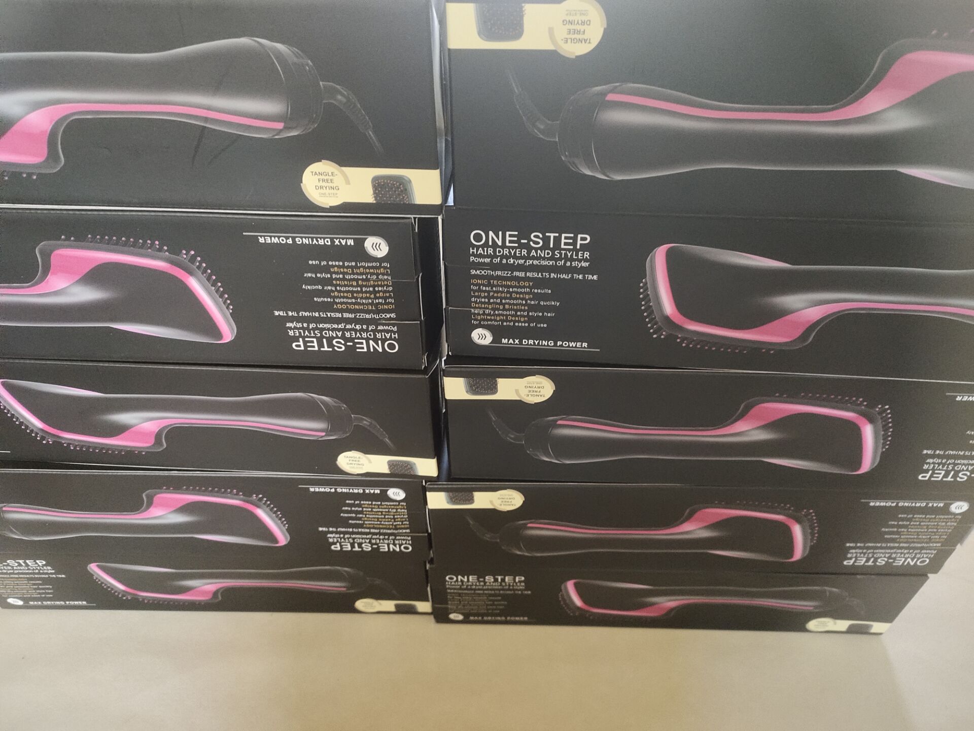 Hairdressing Electric Hair Drier Comb Two-in-One Hair Dryer Wet and Dry Negative Ion Head Shape Blowing