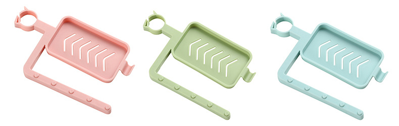 Tap water rack sink storage rack kitchen supplies sink sponge towel rack