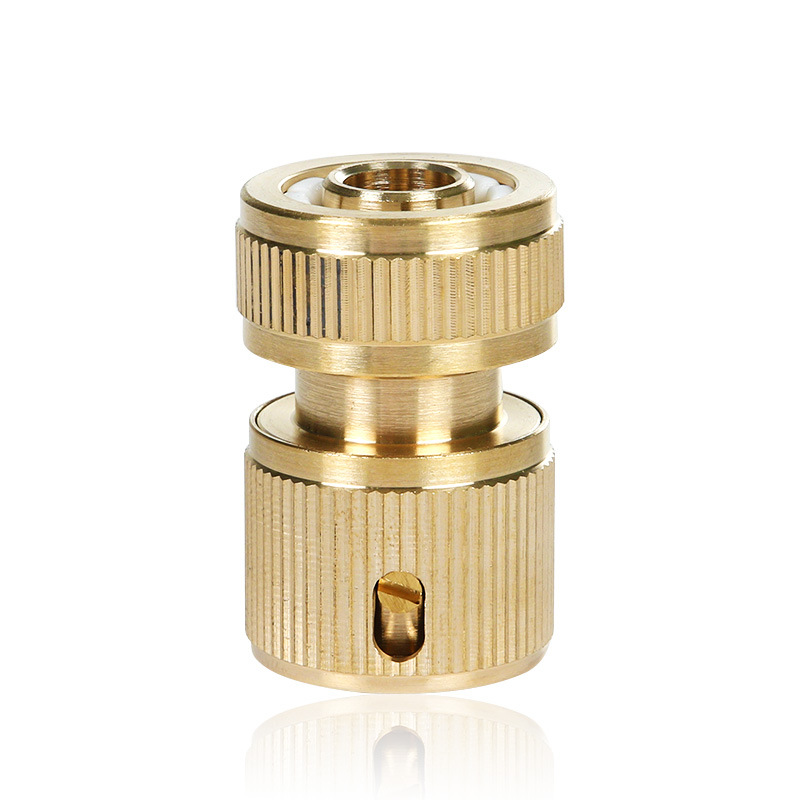  Water Linker Car Washing Gun Fine Copper Quick Connector Tap Water Pipe Quick Connector 4 Points Full Copper