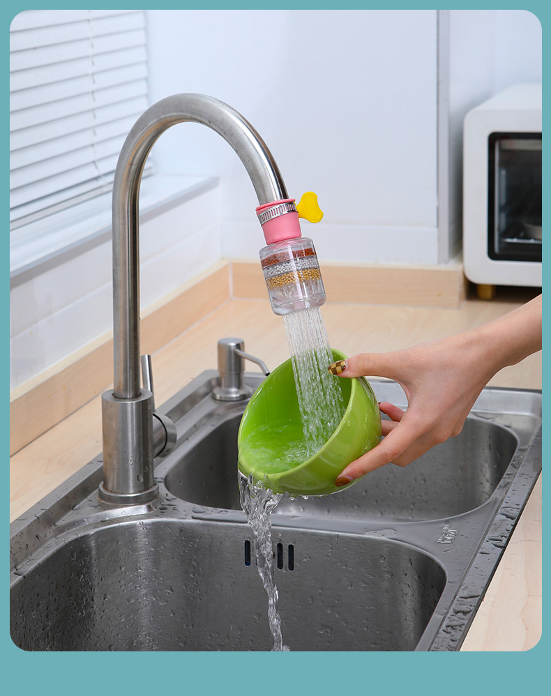 Faucet Filter Household Kitchen Tap Water Purification Splash-Proof Shower Universal Water-Saving Water Filter
