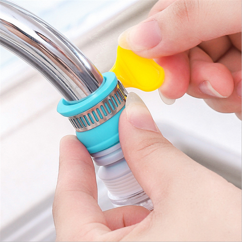 Kitchen Faucet Splash-Proof Water Shower with Universal Interface Retractable Tap Water Filter Water-Saving Filter