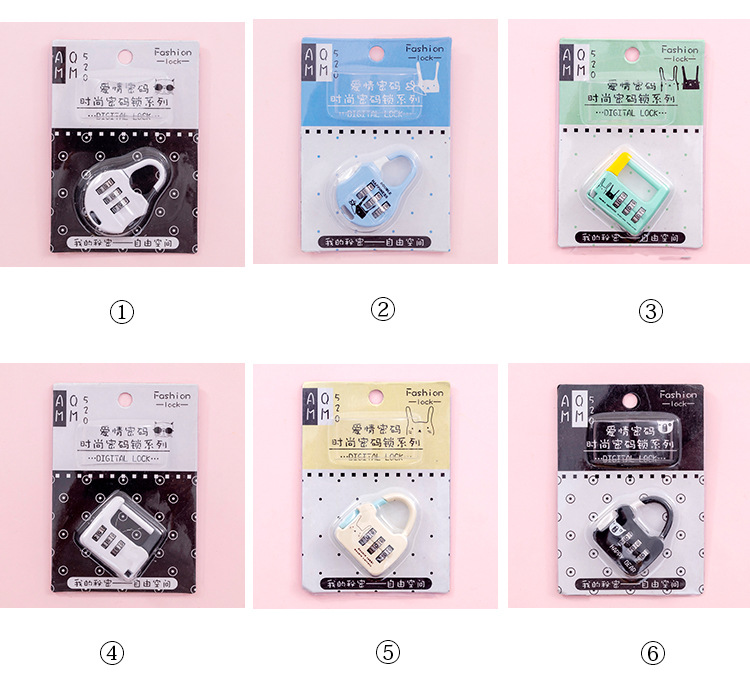 Creative Exchange Wholesale Factory Wholesale Gym Password Lock Luggage Lock Student Mini Lock Dormitory Padlock