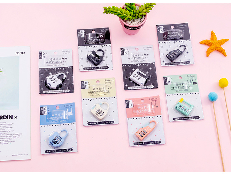 Creative Exchange Wholesale Factory Wholesale Gym Password Lock Luggage Lock Student Mini Lock Dormitory Padlock