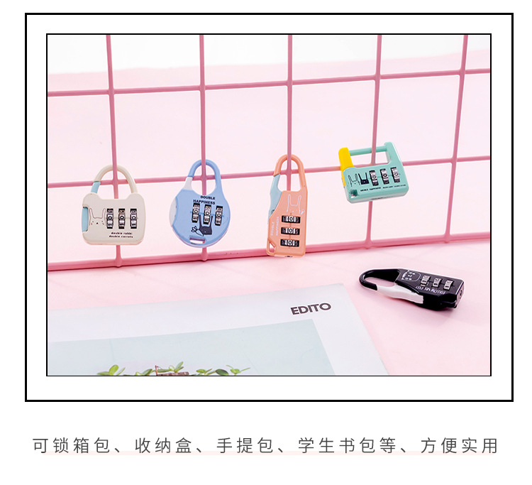 Creative Exchange Wholesale Factory Wholesale Gym Password Lock Luggage Lock Student Mini Lock Dormitory Padlock