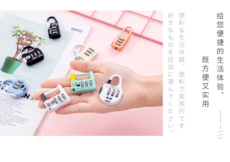 Creative Exchange Wholesale Factory Wholesale Gym Password Lock Luggage Lock Student Mini Lock Dormitory Padlock