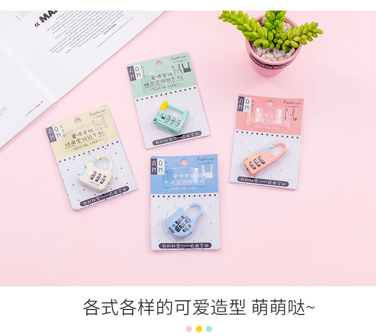 Creative Exchange Wholesale Factory Wholesale Gym Password Lock Luggage Lock Student Mini Lock Dormitory Padlock