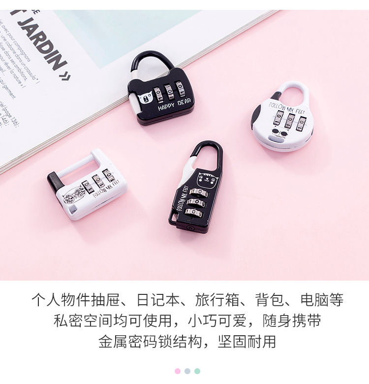 Creative Exchange Wholesale Factory Wholesale Gym Password Lock Luggage Lock Student Mini Lock Dormitory Padlock