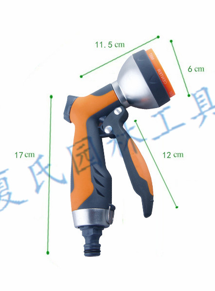 Garden water gun zinc alloy metal water gun set garden joint water pipe sprinkler garden tool