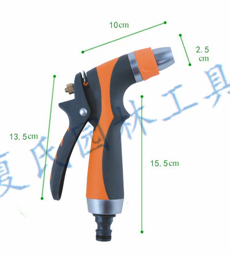 Garden water gun zinc alloy metal water gun set garden joint water pipe sprinkler garden tool