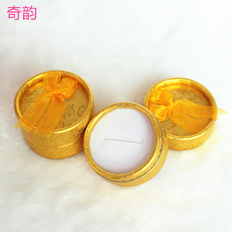 Factory Direct Sales Rose Bow round Box Ring Box Jewelry Box Creative Jewelry Box Customized Factory Direct Sales Rose Bow round Box Ring Box Jewelry Box Creative Jewelry Box Customized