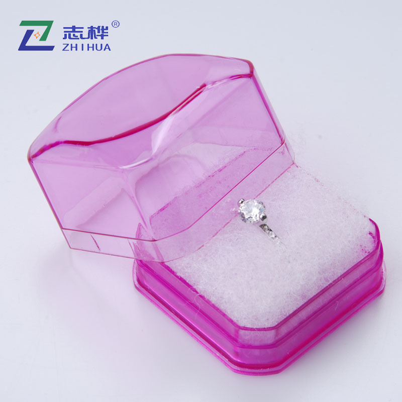 Candy Color Plastic Box Tiandigai Jewelry Jewelry Box Transparent Ear Studs and Ring Box Necklace Box Factory Wholesale
