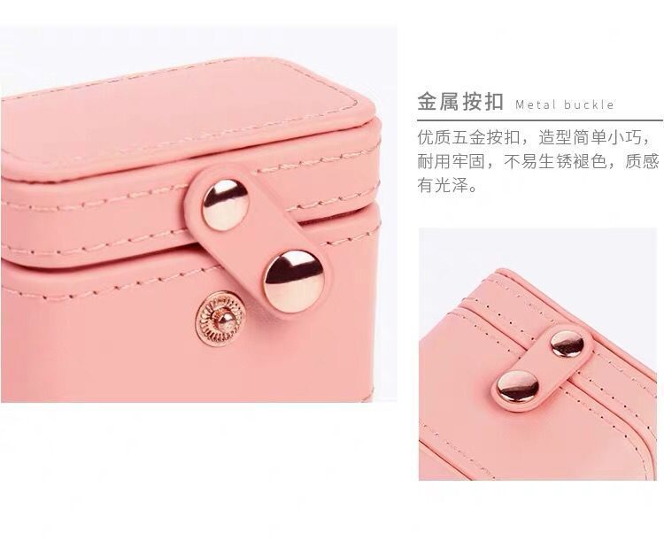 Mini Ring Box Stud Earrings Box Ins Travel Storage Jewelry Box Portable Exquisite Carry-on Jewelry Box