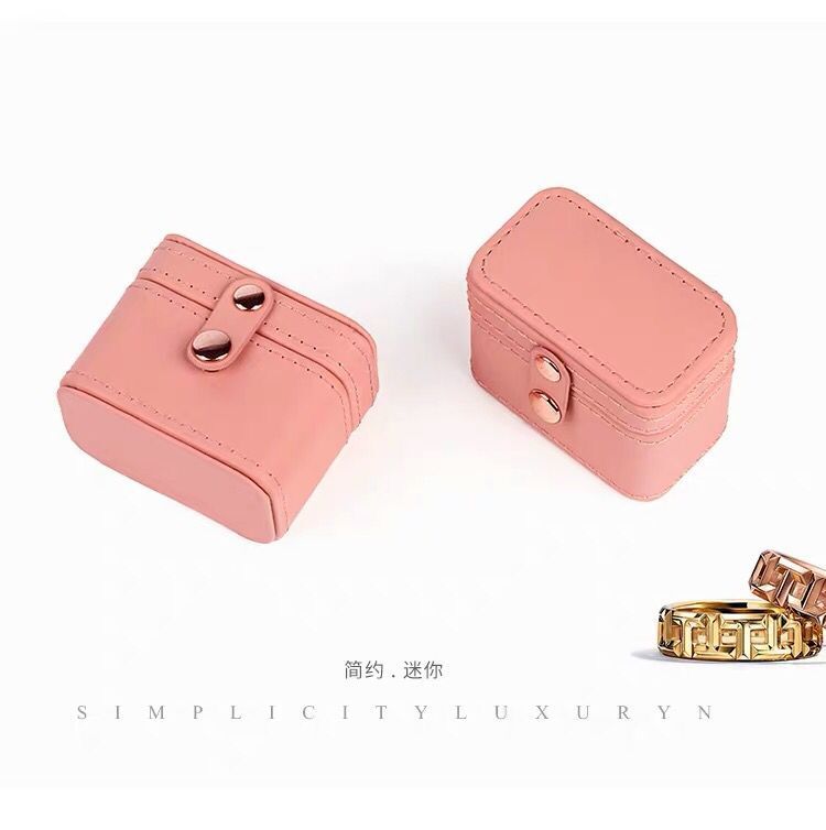 Mini Ring Box Stud Earrings Box Ins Travel Storage Jewelry Box Portable Exquisite Carry-on Jewelry Box