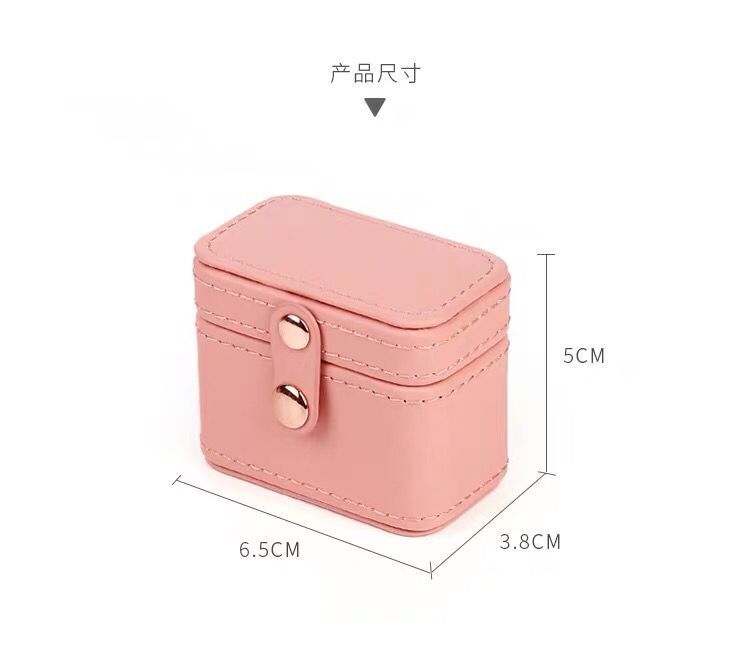 Mini Ring Box Stud Earrings Box Ins Travel Storage Jewelry Box Portable Exquisite Carry-on Jewelry Box