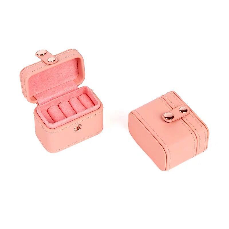 Mini Ring Box Stud Earrings Box Ins Travel Storage Jewelry Box Portable Exquisite Carry-on Jewelry Box