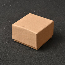 Kraft Paper Jewelry Box Jewelry Box Ring Box Stud Earrings Box Floor Cover Wholesale Customized 5.5*5.5 * 3.7cm