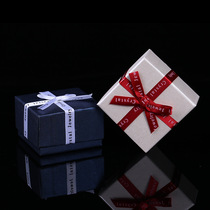 Kraft Paper Jewelry Box Jewelry Box Ring Box Stud Earrings Box Floor Cover Wholesale Customized 5.5*5.5 * 3.7cm