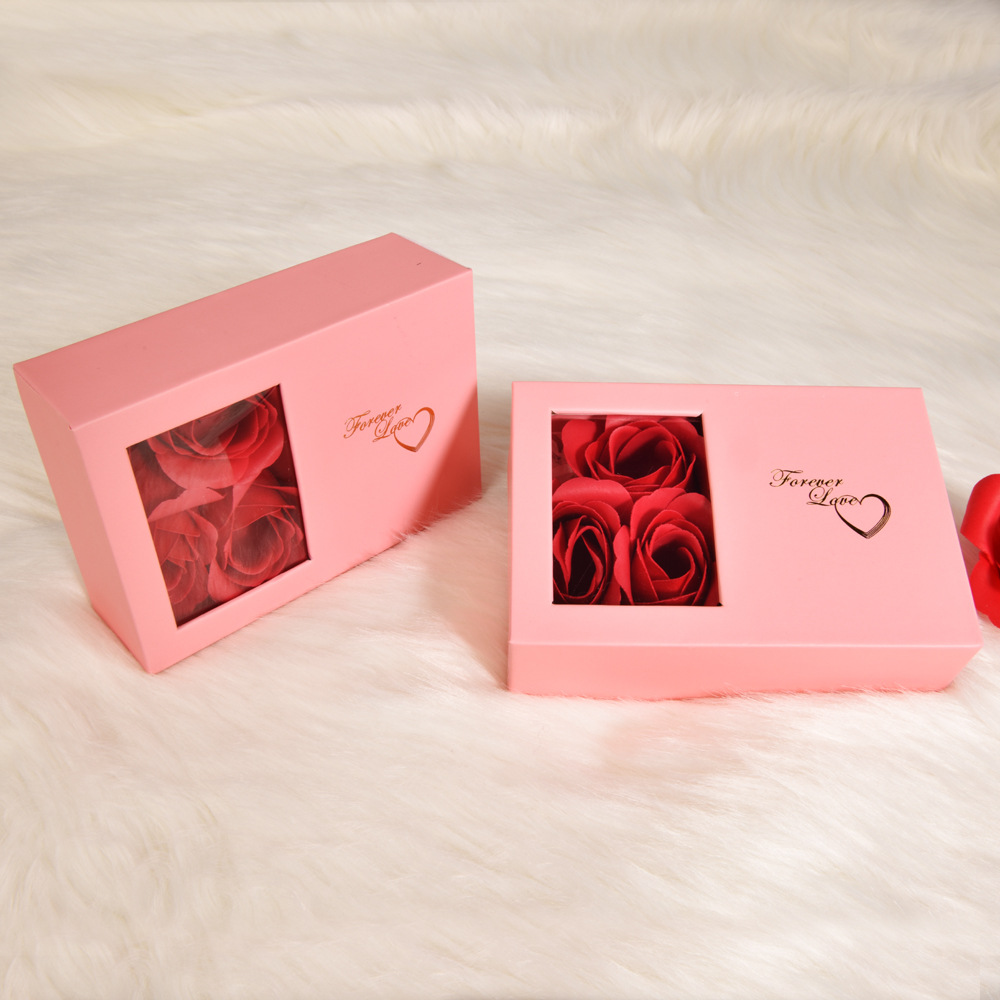 Creative Roses Jewelry Box Handbag Set Necklace Box Ring Box Hollow Jewelry Box Carton Customized Wholesale