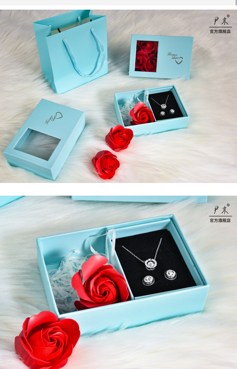 Creative Roses Jewelry Box Handbag Set Necklace Box Ring Box Hollow Jewelry Box Carton Customized Wholesale Creative Roses Jewelry Box Handbag Set Necklace Box Ring Box Hollow Jewelry Box Carton Customized Wholesale