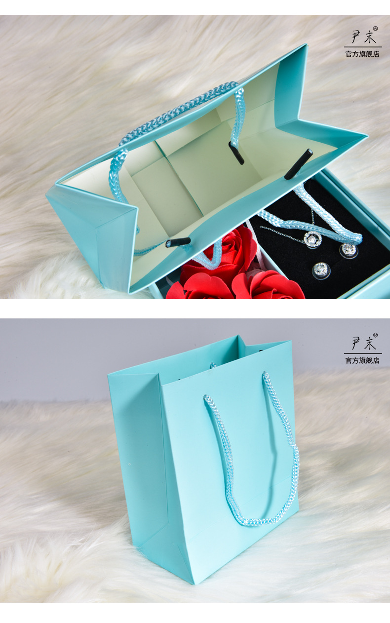 Creative Roses Jewelry Box Handbag Set Necklace Box Ring Box Hollow Jewelry Box Carton Customized Wholesale Creative Roses Jewelry Box Handbag Set Necklace Box Ring Box Hollow Jewelry Box Carton Customized Wholesale