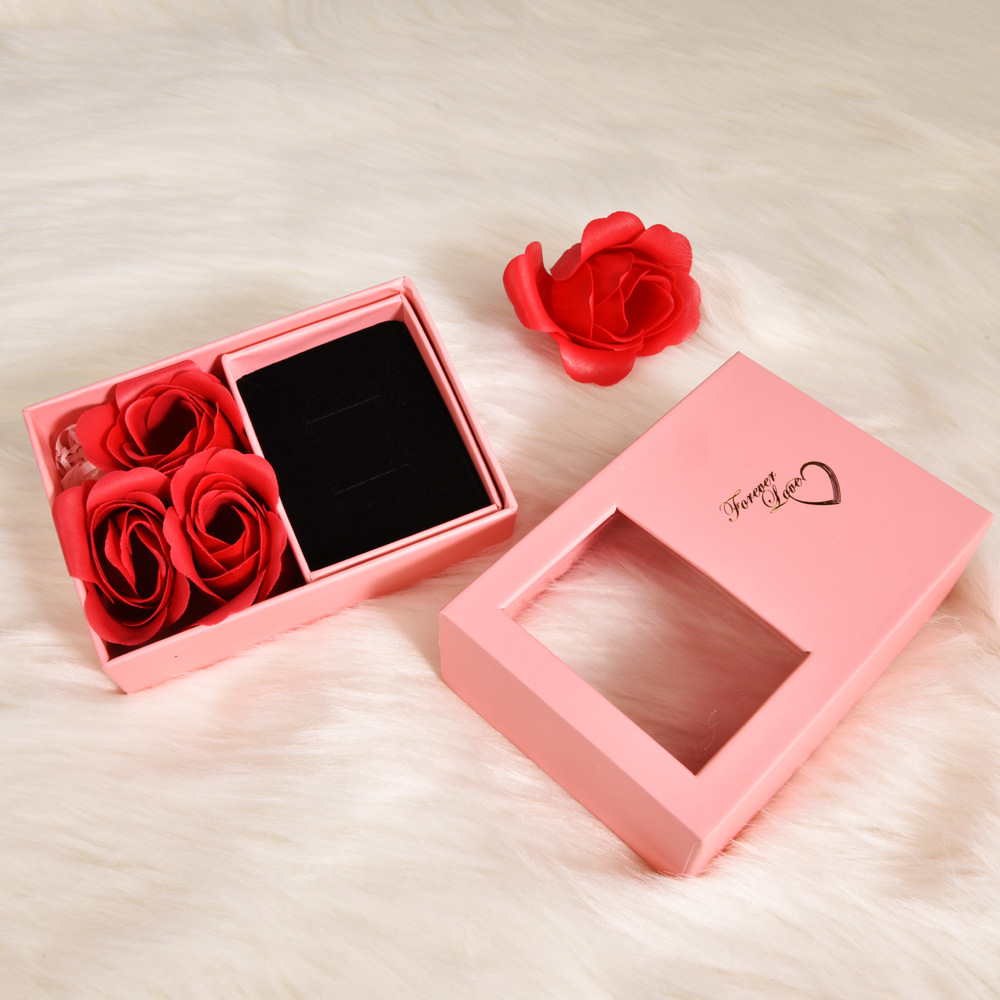 Creative Roses Jewelry Box Handbag Set Necklace Box Ring Box Hollow Jewelry Box Carton Customized Wholesale Creative Roses Jewelry Box Handbag Set Necklace Box Ring Box Hollow Jewelry Box Carton Customized Wholesale