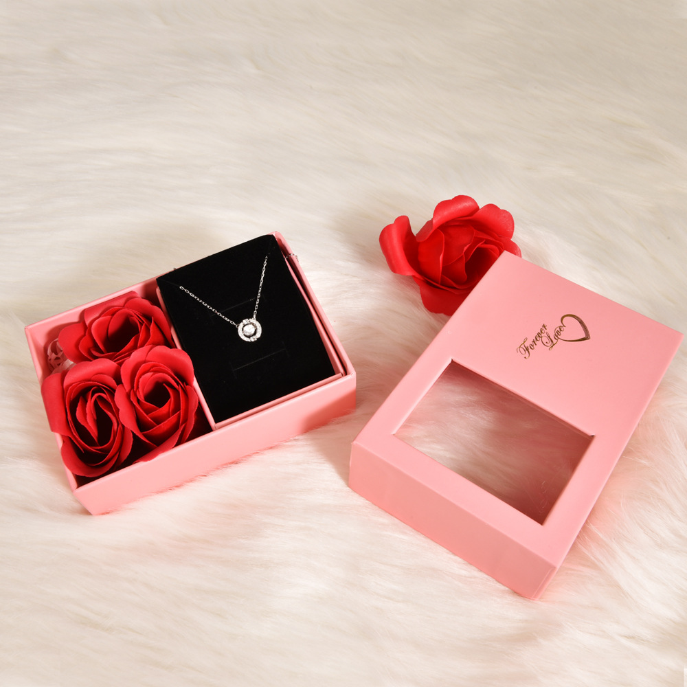 Creative Roses Jewelry Box Handbag Set Necklace Box Ring Box Hollow Jewelry Box Carton Customized Wholesale Creative Roses Jewelry Box Handbag Set Necklace Box Ring Box Hollow Jewelry Box Carton Customized Wholesale
