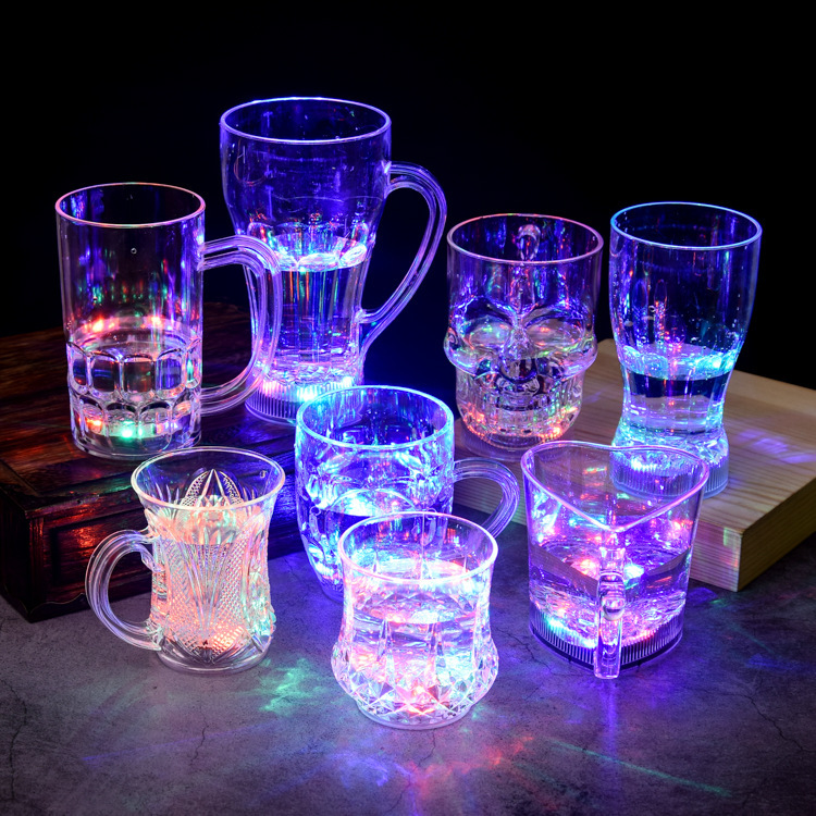 Colorful Induction Luminous Cup Colorful Flash Beer Drink Cup Bar KTV Luminous Cup Colorful Induction Luminous Cup Colorful Flash Beer Drink Cup Bar KTV Luminous Cup