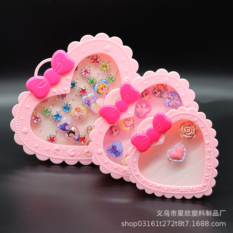 Wholesale Bow Tie Ring for Children 36 Pieces 24 Pieces 12 Pieces Ring Box Plastic New Materials in Stock Wholesale Bow Tie Ring for Children 36 Pieces 24 Pieces 12 Pieces Ring Box Plastic New Materials in Stock