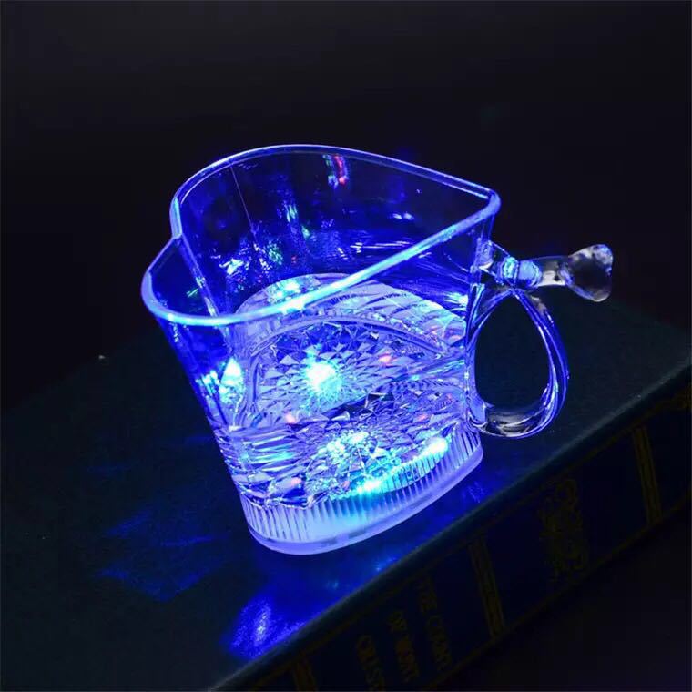 Luminous Cup Cups Induction Colorful Flash Cup Water and Bright Luminous Cup Department Store Cup Factory Direct Supply