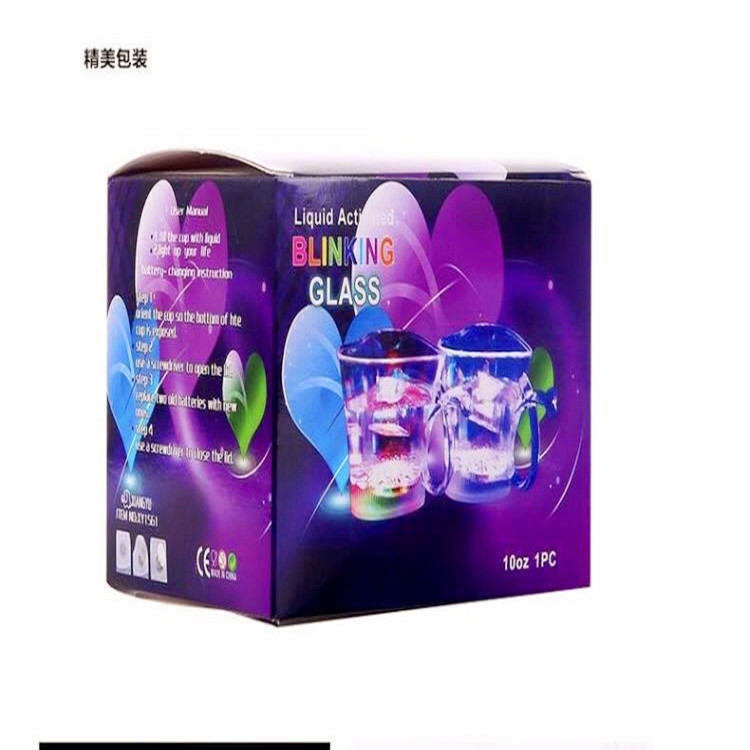 Luminous Cup Cups Induction Colorful Flash Cup Water and Bright Luminous Cup Department Store Cup Factory Direct Supply