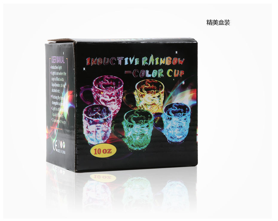 Luminous Cup Colorful Dragon Cup with Water Color Change Luminous Cup Bar Beer Mug Light-Emitting Plastic Cup with Water Luminous Cup Colorful Dragon Cup with Water Color Change Luminous Cup Bar Beer Mug Light-Emitting Plastic Cup with Water