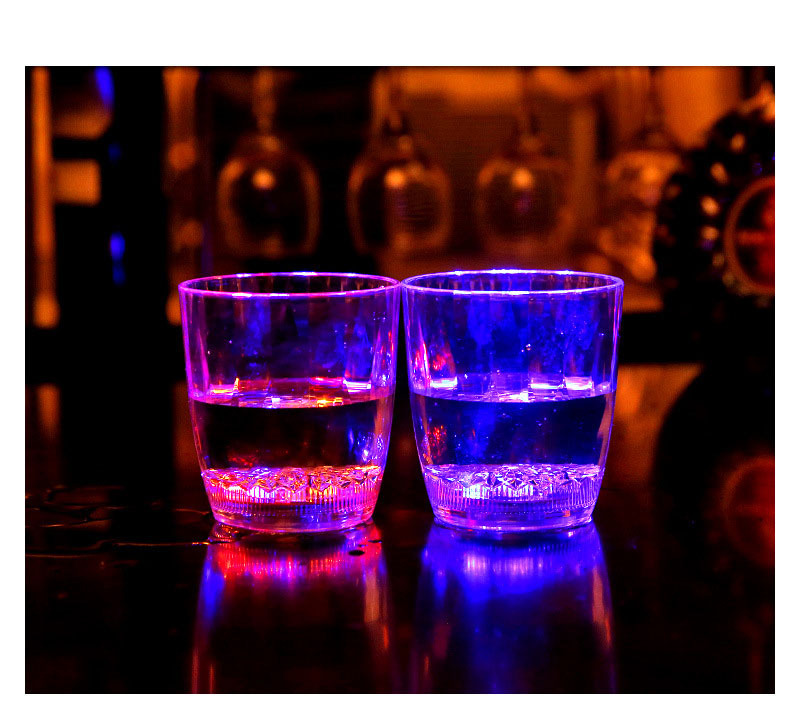 Luminous Cup Water Sensing Flash Beer Steins Water Sensing Cup Luminous Cup Drill Noodle Cup Bar Induction Luminous Cup