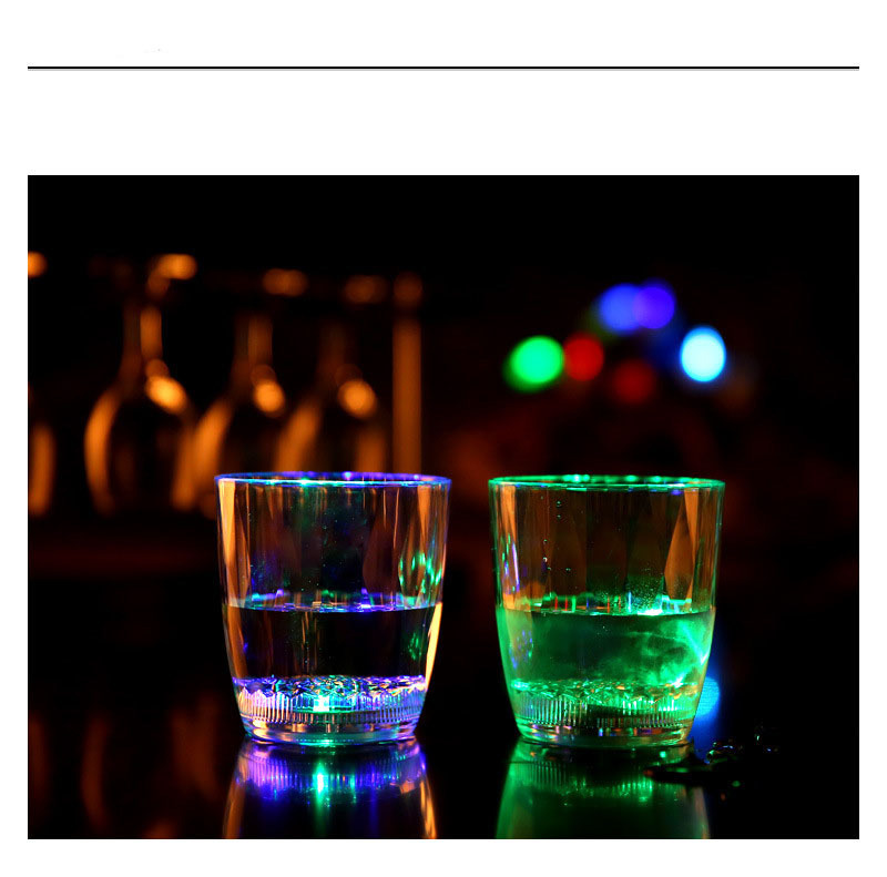Luminous Cup Water Sensing Flash Beer Steins Water Sensing Cup Luminous Cup Drill Noodle Cup Bar Induction Luminous Cup